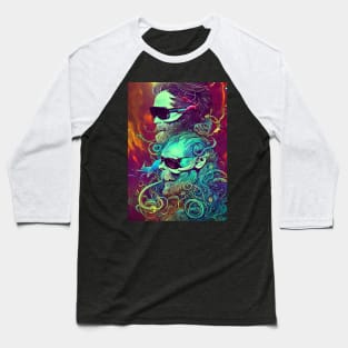 2 psychedelic guys at a rave Baseball T-Shirt